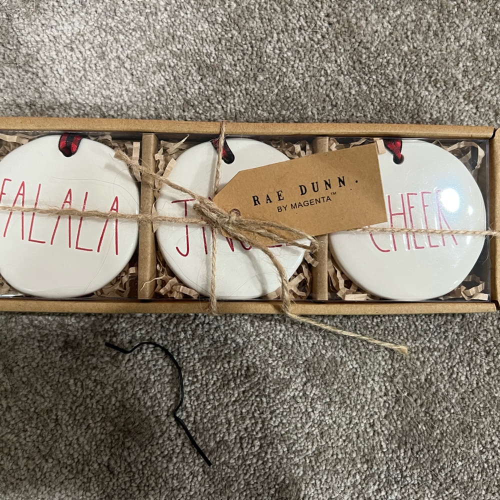 Rae Dunn Christmas Ornaments 
Brand New In Box